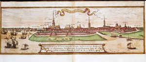 Pohled na Hamburk (rytina od Franz Hogenberg