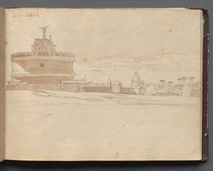 Album s pohledy na Řím a okolí, Krajinářské studie, strana 23a: Castel Sant