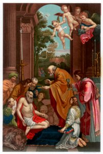 Poslední přijímání svatého Jeronýma, 1614 1870 od Franz Kellerhoven