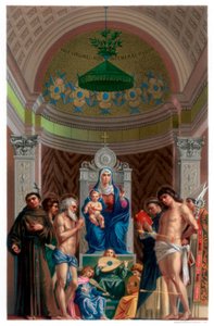 Oltář San Giobbe, c1478 1870 od Franz Kellerhoven