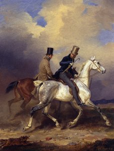 Jízda na koni prince Viléma v doprovodu umělce od Franz Krüger