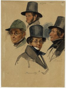 Franz Kugler, Karl Stawinsky, Peter Joseph Lenné, E. B. J. Raupach () od Franz Krüger