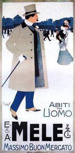 Muži jsou vidět na náměstí v Mele Fashion