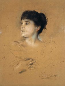 Portrét zpěvačky Marcelly Sembrichové, 1858-1935, 1891.