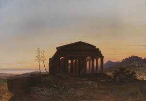 Chrám Concordia od Girgentiho od Franz Ludwig Catel
