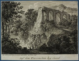 Pohled na Weissenstein u Casselu od Franz Ludwig Catel