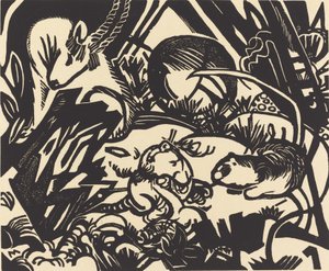 Legenda o zvířatech, 1912. od Franz Marc