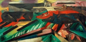 Vlci (balkánská válka) od Franz Marc