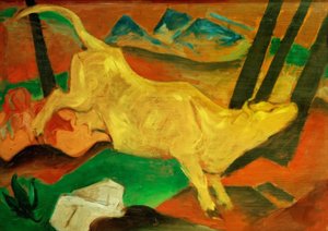 Žlutá kráva od Franz Marc