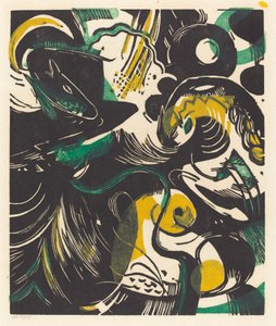 Genesis II (Příběh stvoření II) od Franz Marc