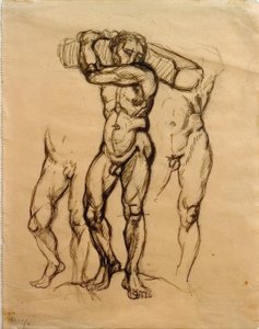 Dřevěné trámy od Franz Marc