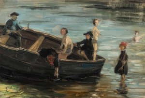 Děti ve člunu. 1903 od Franz Marc