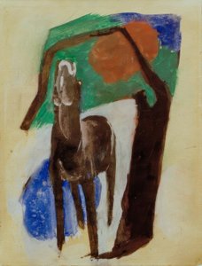 Stěžující si kůň od Franz Marc