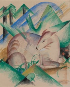 Jelen evropský. 1913 od Franz Marc