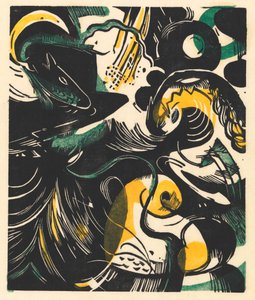 Příběh o stvoření II od Franz Marc