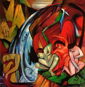Vodopád od Franz Marc