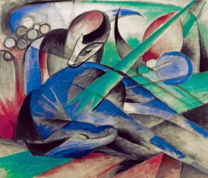 Snící kůň od Franz Marc