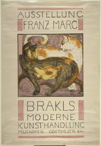 Dvě kočky od Franz Marc