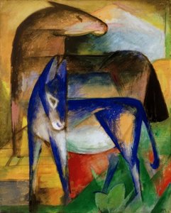 Dva modří osli od Franz Marc