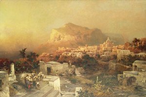 Capri, kolem 1870-79 (olej na plátně)