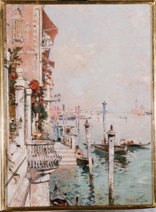 Canal Grande, Benátky od Franz Richard Unterberger