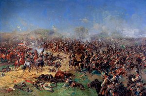 Bitva u Borodina 26. srpna 1812. Třetí francouzský útok, 1913.