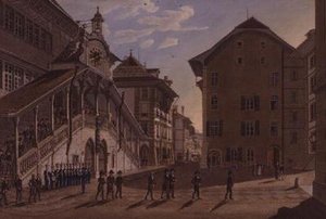 Bernská velká rada opouští radnici od Franz Schmidt