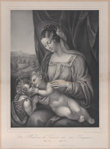 Panna a dítě s dítětem svatým Janem Křtitelem, s dítětem Kristem ležícím o..., 1836.