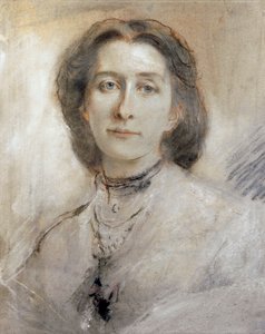 Německo, Portrét Cosimy Francesca Gaetana Wagner (1837 - 1930), dcera Franze Liszta a druhá manželka Richarda Wagnera