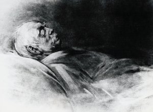 Otto von Bismarck (1815-1898) na smrtelné posteli