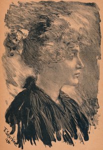 Náčrt F. Skarbina, 1896, 1898