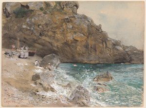 Pláž v Marina Piccola, Capri