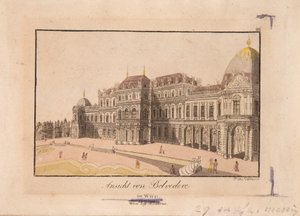 Pohled na Belvedere od Franz Volkmann
