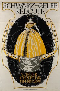 Černožlutá Redoute Wiener Konzerthaus, 1914. od Franz Wacik