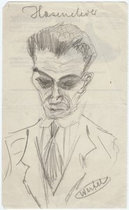 Portrét Waltera Hasenclevera 1890-1940, počátek 30. let 20. století od Franz Werfel