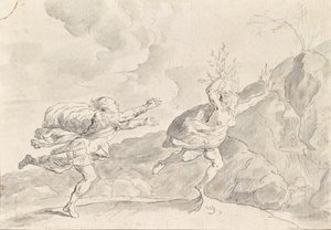 Proměna Dafné ve vavřínový strom od Franz Xaver Wagenschon