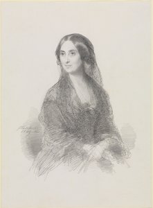 Portrét dámy ve španělském kroji, sedící, v polopostavě od Franz Xaver Winterhalter
