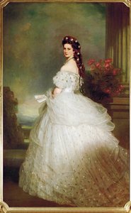 Císařovna Alžběta v hvězdných šatech (olej na plátně) od Franz Xaver Winterhalter