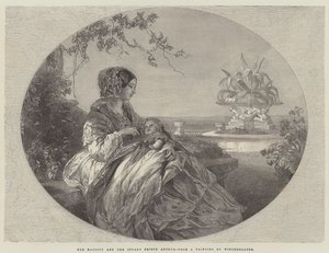 Její Veličenstvo a Malý princ Arthur od Franz Xaver Winterhalter