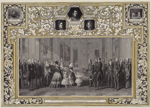 Její Veličenstvo královna přijímá krále Ludvíka Filipa na zámku Windsor, 8. října 1844 od Franz Xaver Winterhalter
