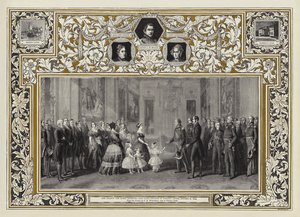 Její Veličenstvo královna přijímá krále Ludvíka Filipa na zámku Windsor, 8. října 1844 od Franz Xaver Winterhalter