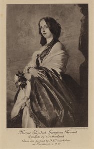 Lady Harriet Elizabeth Georgiana Howard (hlubotisk) od Franz Xaver Winterhalter