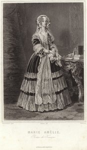 Marie Amálie Neapolská a Sicílie od Franz Xaver Winterhalter