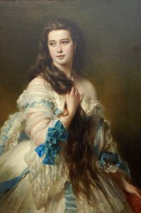 Naděžda Nikolajevna Rimskaja-Korsaková rozená Purgold, kol. 1870 od Franz Xaver Winterhalter