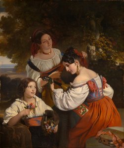 Římská žánrová scéna od Franz Xaver Winterhalter