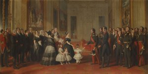 Přijetí francouzského krále Ludvíka Filipa na hradě Windsor, 8. října 1844 od Franz Xaver Winterhalter