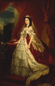 Princezna Augusta Saxe-Weimar-Eisenach 1811-1890, královna Pruska, asi 1859. od Franz Xaver Winterhalter School of .