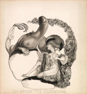 erotické ilustrace, c. 1912.