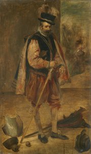 Dvorní šašek Filipa IV. Španělského, kopie podle Velázquezova obrazu v Madridu od Franz von Lenbach