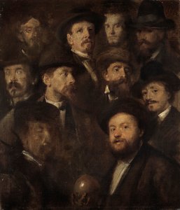 Keglové sdružení – Deset portrétů umělců od Franz von Lenbach